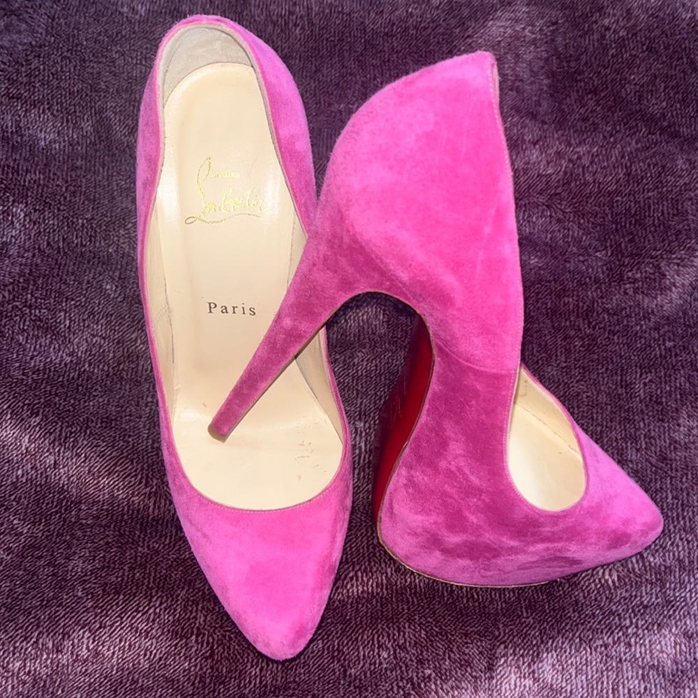 Christian Louboutin suede